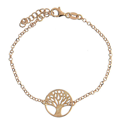Golden Diamond-coated Tree of Life pendant bracelet 18 cm 3
