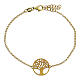 Golden Tree of Life charm bracelet diamond 20 cm s3