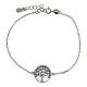 Tree of Life bracelet in 925 silver colored zircons s1