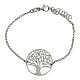 Bracelet in 925 silver with blue diamond Tree of Life medal s3