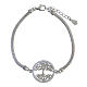 Bracelet of the Tree of Life, white zircons, 925 silver, 20 cm s1