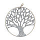 Colgante plata árbol de la vida diamantado diámetro 3,5 cm s1