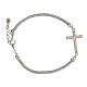 Silver crucifix pendant bracelet 20 cm s3
