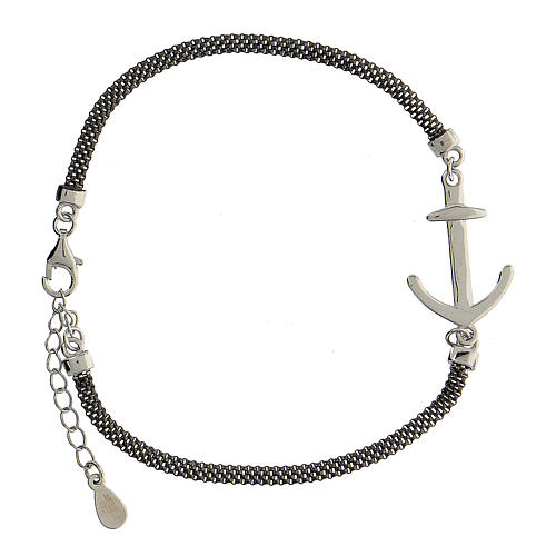 Armband aus 925er Silber mit Anker, 22 cm 1