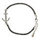 Bracelet with anchor, ruthenium-plated 925 silver, 22 cm s3