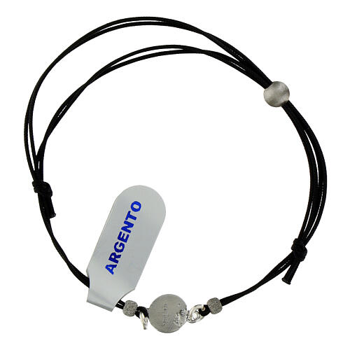 Bracciale cordino argento 925 2