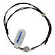 Bracciale cordino argento 925 s2
