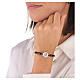 Padre Pio bracelet leather 800 silver rhodium-plated s2