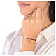 Bracciale argento 925 e ematite marrone s2