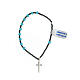 Bracciale cristallo azzurro ematite argento 925 s3