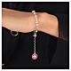 Rosary bracelet of polished 925 silver with Maltese cross s3