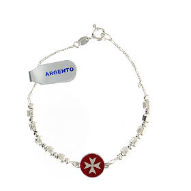 Bracciale argento 925 croce Malta