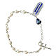 Bracelet dizainier avec perles d'eau douce croix argent 925 s2