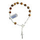 Rosary bracelet with jasper single decade and 925 silver cross s4