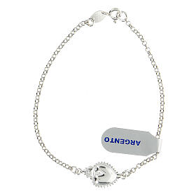 Bracciale argento 925 ex voto cuore e fiamme