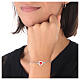 Red ex-voto heart bracelet in 925 silver  s2