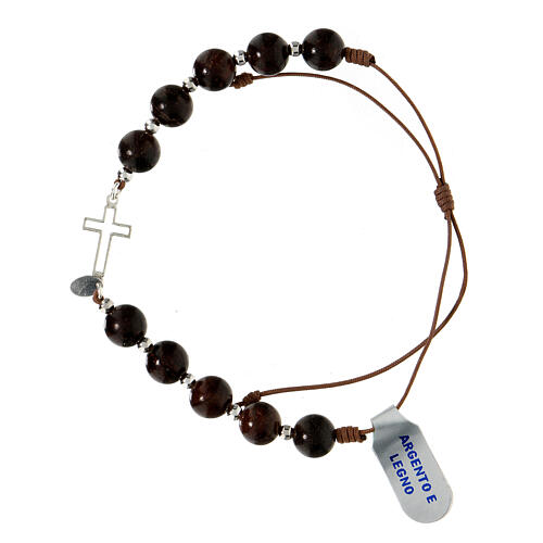 Decade rosary bracelet in 925 silver 2