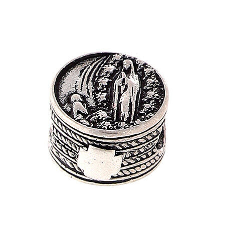 Charm przesuwany 1 cm Lourdes, srebro 925 3