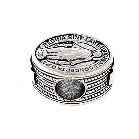 Charm loop bead 1 cm silver 925 Miraculous 