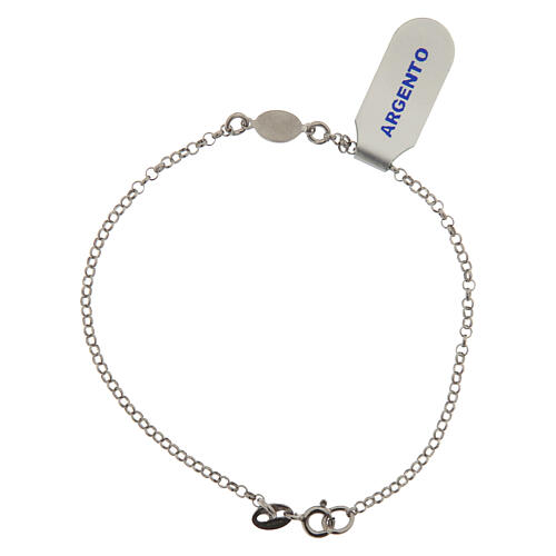 Pulsera plata 925 Virgen de Lourdes 2