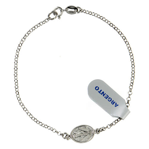 Zehnerarmband aus Silber 925 Wunderbare Medaille 1