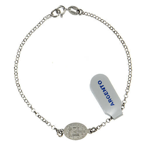 Zehnerarmband aus Silber 925 Wunderbare Medaille 2