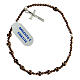 Bracciale elastico decina 3 mm argento 925 ematite bronzea s1