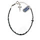 Single decade rosary bracelet, 925 silver and 0.2 in hematite s1