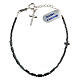 Single decade rosary bracelet, 925 silver and 0.2 in hematite s2