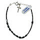 Bracciale ematite e argento 925 5 mm s1