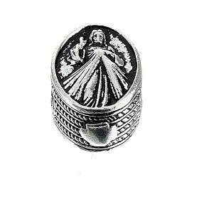 Bracelet charm of the Divine Mercy, 925 silver