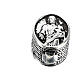 Our Lady of Mount Carmel scapular bead charm in 925 silver s3