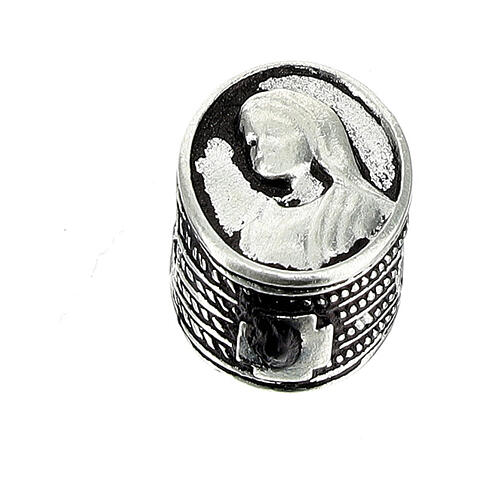 St Micheal charm bead for bracelet in 925 silver 3