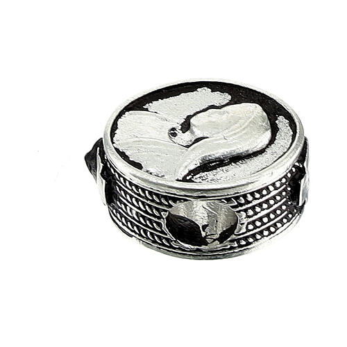 St Micheal charm bead for bracelet in 925 silver 4