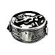 St Micheal charm bead for bracelet in 925 silver s2