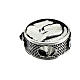 St Micheal charm bead for bracelet in 925 silver s4
