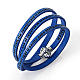 Amen Bracelet in blue leather Our Father ITA s1