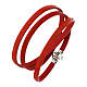 Armband AMEN Vater Unser Italienisch rot s1