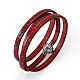 Amen Bracelet in red leather Our Father ITA s1