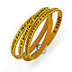 Amen Bracelet in yellow leather Hail Mary ITA s1
