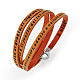 Amen Bracelet in orange leather Hail Mary ITA s1