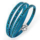 Amen Bracelet in turquoise leather Hail Mary ITA s1