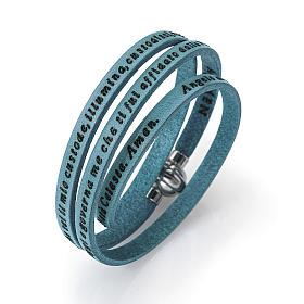 Amen Bracelet in turquoise leather Guardian Angel ITA