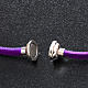Amen Bracelet in purple leather Our Father LAT s2