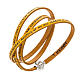 Amen Bracelet in yellow leather Our Father LAT s1