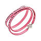 Amen Bracelet in pink leather Guardian Angel LAT s1