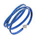 Amen Bracelet in blue leather Our Father SPA s1