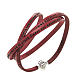 Amen Bracelet in red leather Our Father SPA s1