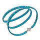 Amen Bracelet in turquoise leather Our Father SPA s1
