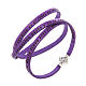 Amen Bracelet in purple leather Hail Mary SPA s1